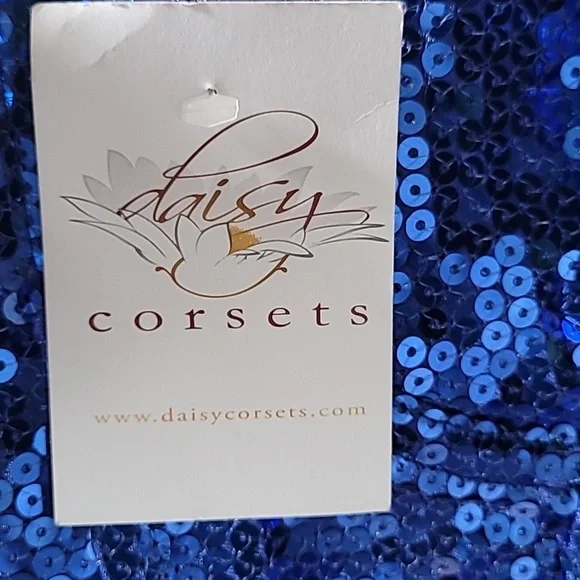 Daisy Corsets | NWT Sequined | Color: Blue | Size: Large - Picture 7 of 9